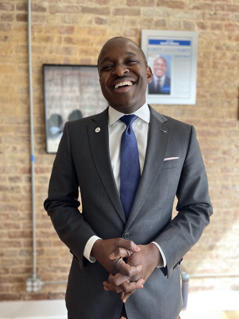 businessman smiling in suit